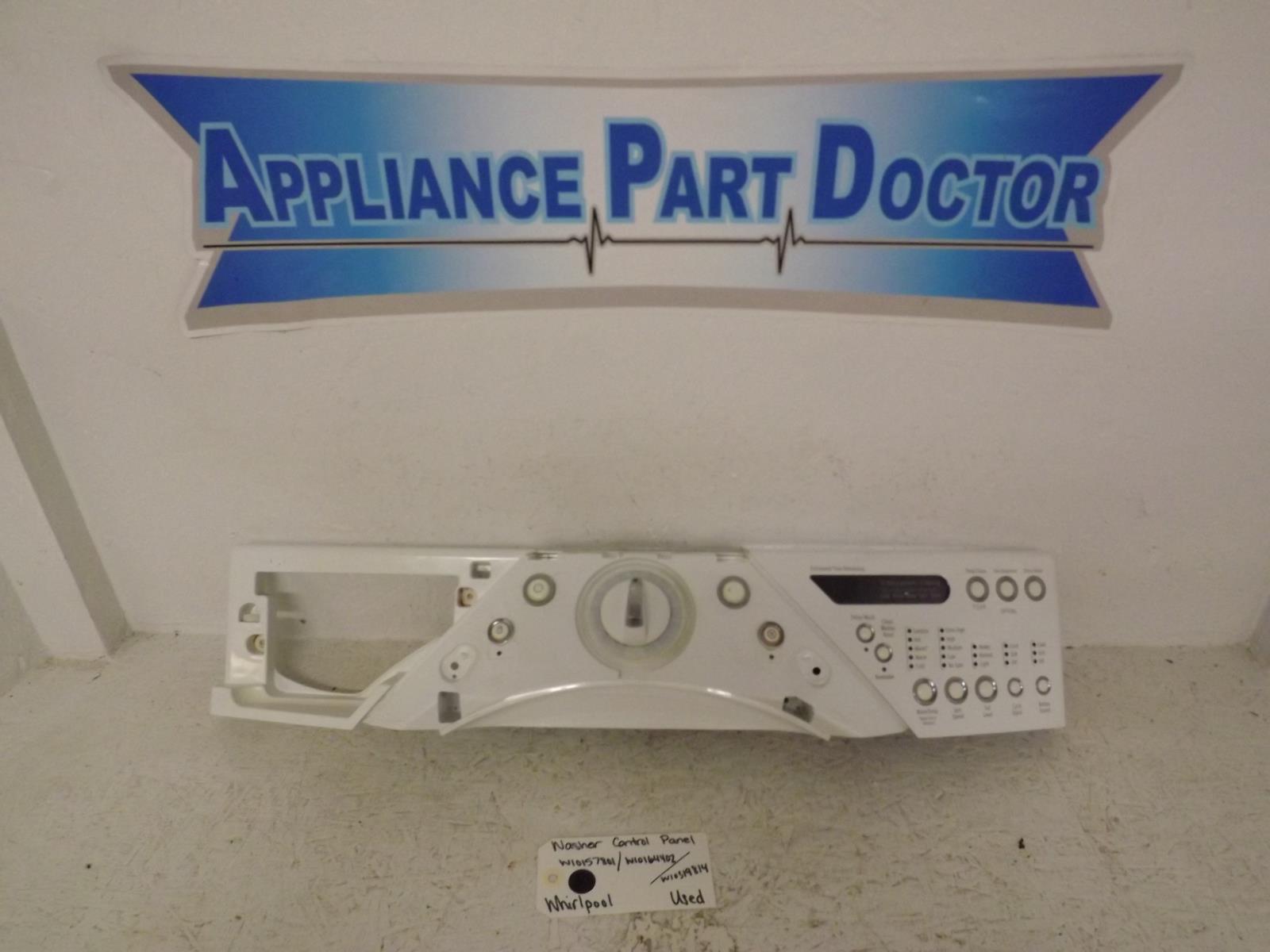 Whirlpool Washer W10157801 W10164402 W10319814 Control Panel Used Whirlpool Washer W10157801 W10164402 W10319814 Control Panel Used